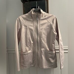 Luxury Tail silver rose zip up jacket Athleisure sleek indie boho core